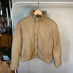 RVCA Puffer Jacket / Camel Colour / Size M